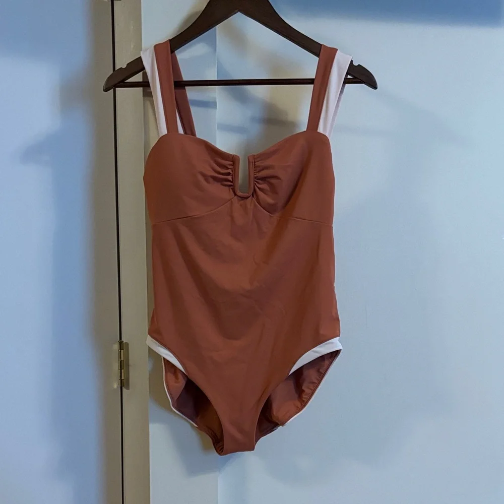 Stylish pink women’s One Piece Swimsuit - Picture 2 of 11